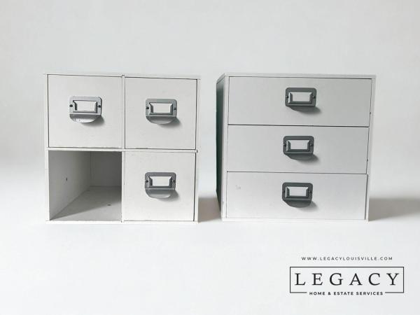 Industrial-Style Desktop / Stackable Storage Bins | Office | Legacy ...