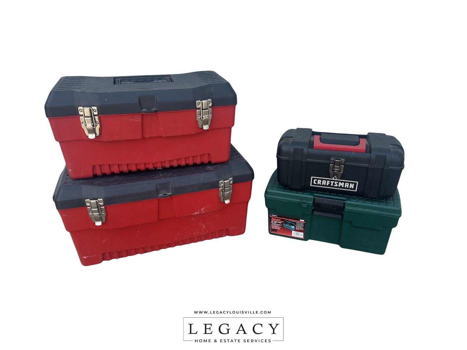 Group of 4 Tool Boxes w/ Tools (Stack-on & Craftsman) | Tools and ...