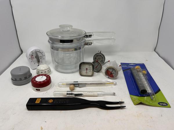 Pyrex Timer For the Baker or Candy Maker: Pyrex Glass Double Boiler, Timers ...