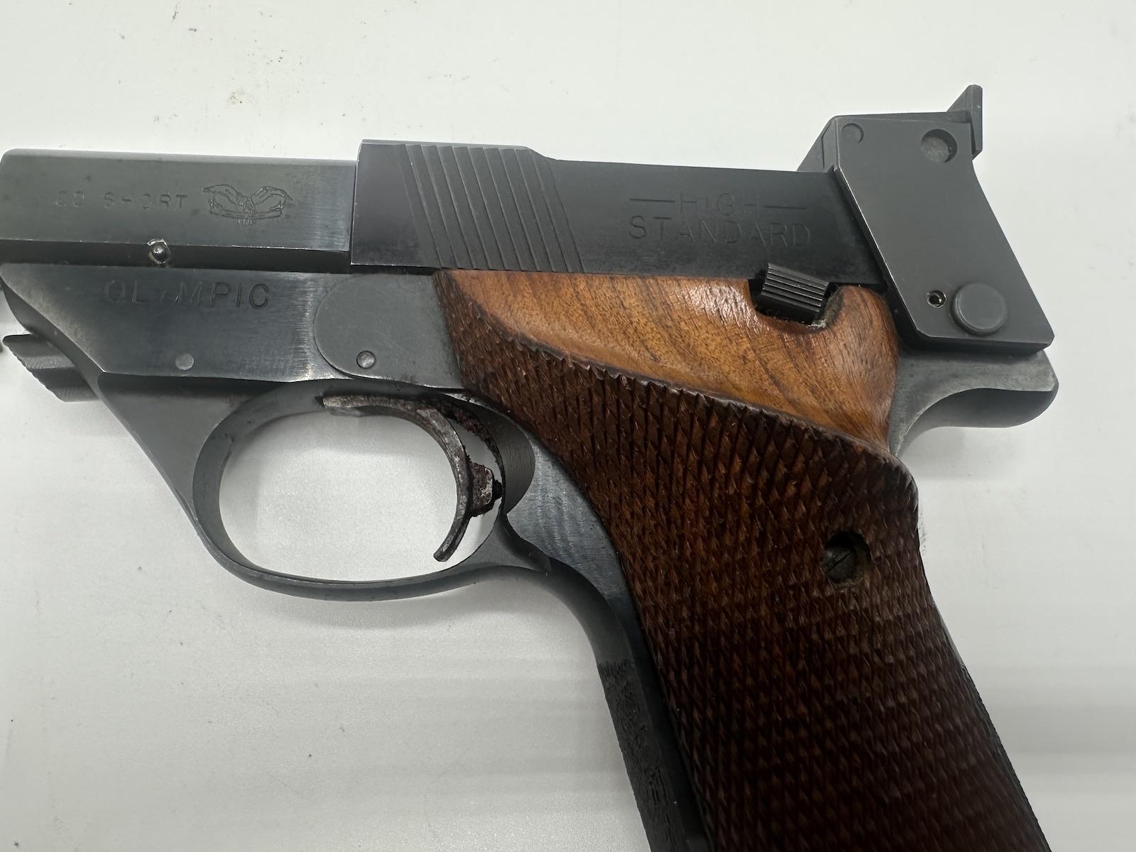 High Standard Model 106 Military .22 Short Rifle Olympic Semi Auto ...