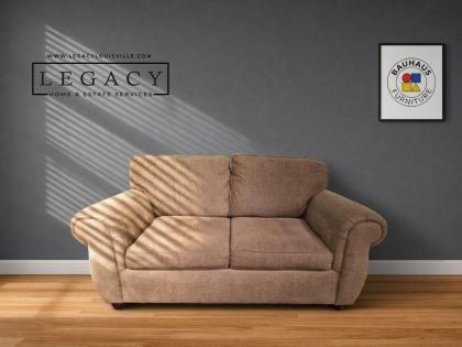 Cozy Up Bauhaus USA Inc. Tan Chenille Loveseat