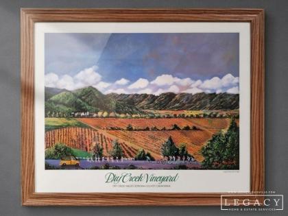 Wine Not Included Dry Creek Vineyard Framed Poster Art by Guy Buffet