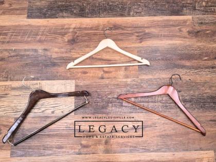 I Am Going To Hang Up Now Lot of Wooden Coat Hangers