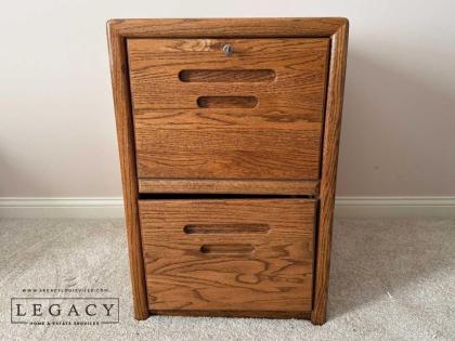 Wood 2 Drawer Filing Cabinet