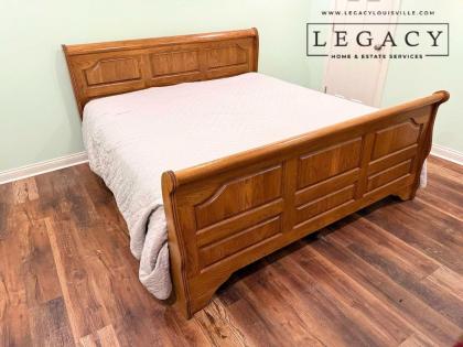 Wood Sleigh Bed Frame