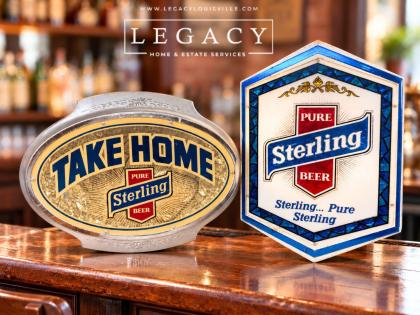 Lot of 2 Sterling Beer Lighted Signs
