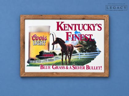 Coors Light Kentucky’s Finest Framed Sign