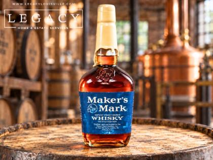 1996 Maker's Mark Kentucky Straight Bourbon White Wax Top Bottle