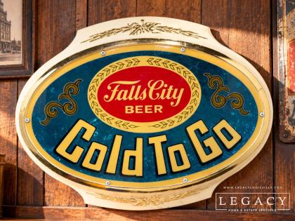 Falls City Beer Lighted Oval Sign