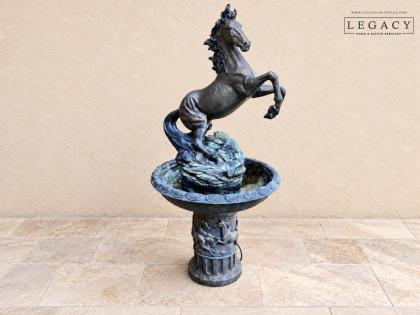 Rearing Horse Garden Fountain