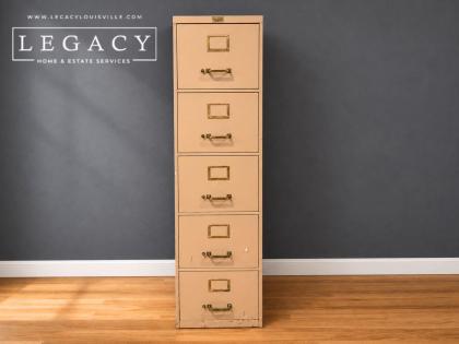General Fireproofing Co 5 Drawer Metal File Cabinet