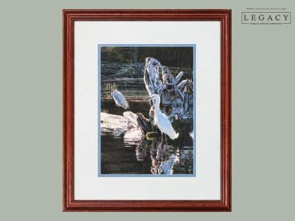 Framed Signed Waterbird Print