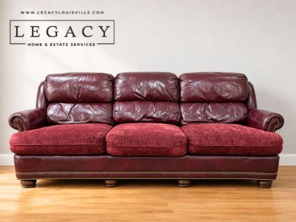 Hancock and Moore Burgundy Sofa