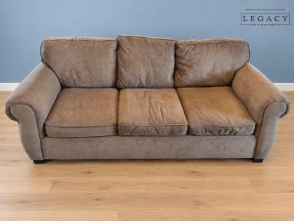 Bauhaus Taupe Upholstered Sofa
