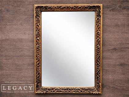 Signet Mirror by Carolina Gold Ornate Wall Mirror