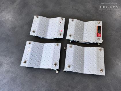 Set of 4 Haul-Master Vehicle Dollies 1500 Lb Capacity Each Diamond Plate Steel