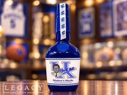 2008 Maker's Mark Joe B. Hall UK Wildcats Commemorative Bourbon Bottle