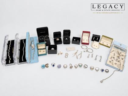 Shiny Collection of Assorted Stones & CZ Jewelry