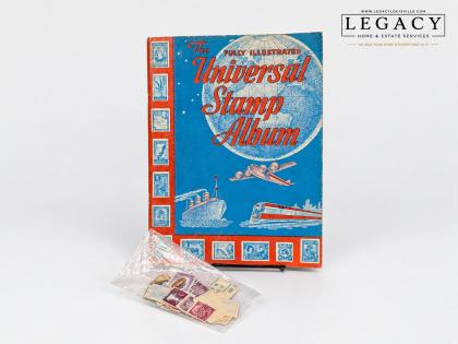 Universal Stamp Album by Grossman + Loose Stamps
