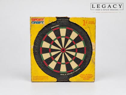 Vintage Sport Craft Scotts Bristle Dartboard