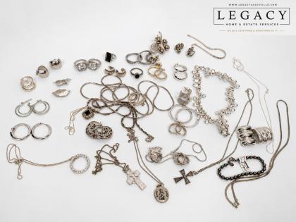 Silver-Tone Jewelry Collection: Necklaces, Rings, Earrings, Bracelets and More