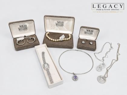 Nolan Miller Glamour Collection of Silver-Tone Jewelry