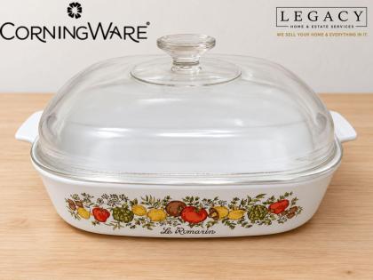 Vintage Corning Ware Spice O' Life Casserole Dish A-10 with Glass Lid
