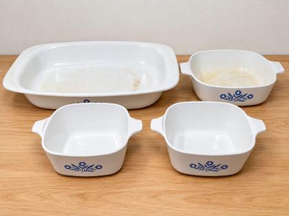 Vintage Corning Ware Blue Cornflower Casserole & Roasting Dishes Set