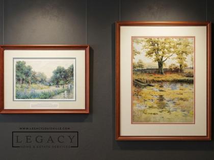 Lot of 2 Paul Sawyier Framed Limited Edition Collector Prints Kentucky Art