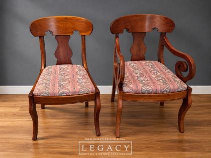 Cassady Furniture Co. Cherry Reproductions Empire Style Dining Chairs