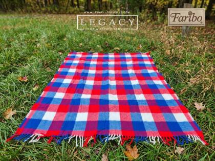 Vintage Faribo Fluff-Loomed Wool Blanket