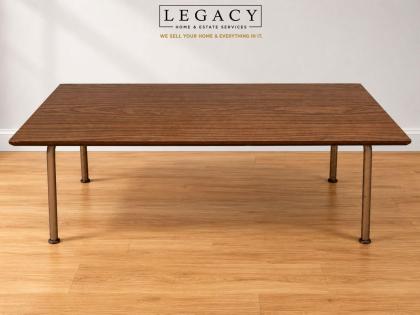 Vintage Cosco Mid-Century Modern Faux Wood Grain Coffee Table
