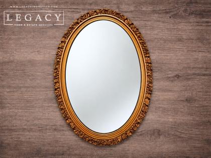 Ornate Oval Gold Giltwood Mirror