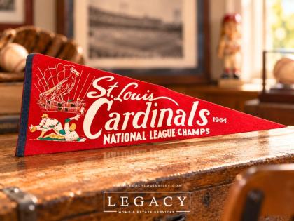 1964 St Louis Cardinals National League Champs Vintage Felt Pennant