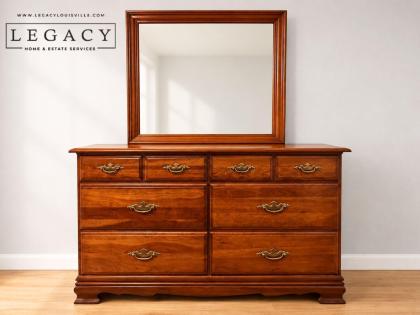 Solid Cherry Dresser with Mirror