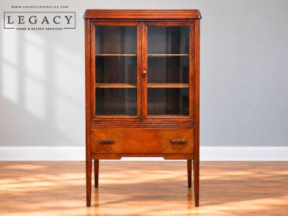 Montgomery Ward Art Deco China Display Cabinet