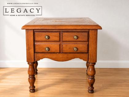 Hammary Cherry 2 Drawer End Table