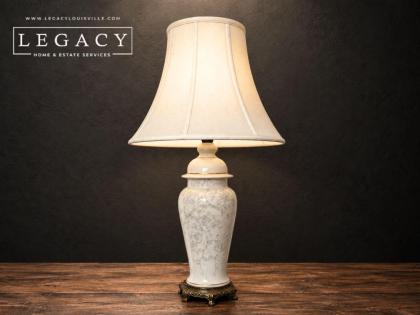 White Porcelain Ginger Jar Table Lamp