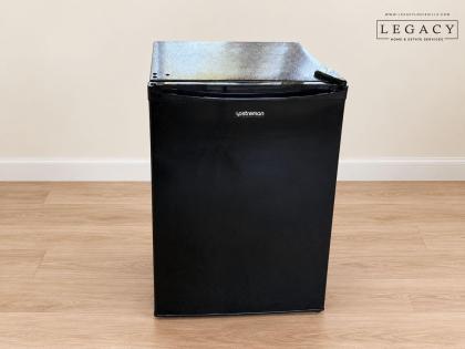 Upstreman BR321 Mini Fridge Black Compact Refrigerator R600a 65W w/ Freezer
