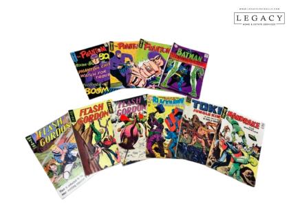 10 Comic Book Lot Featuring Batman, The Phantom and Flash Gordon