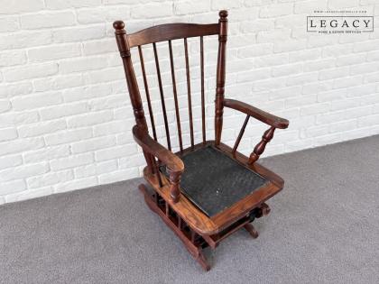 Tell City Chair Co. Pattern 2955 Solid Oak Glider Rocker Heartland Oak Finish
