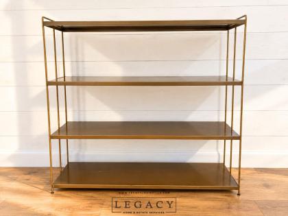Mid Century Modern 4 Tier Metal Bookshelf