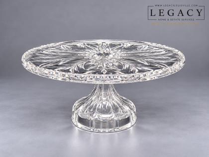 Marquis by Waterford Crystal Cake Stand - Made in Germany - Stunning Floral Cut
