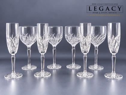 Marquis by Waterford Crystal Brookside 8-Piece Stemware Set - 4 Wine & 4 Flutes