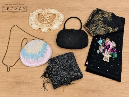 Beaded Purses and Dress Accessories Lot