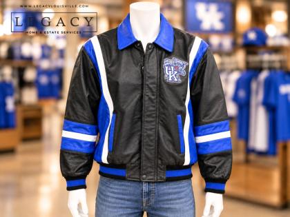 Kentucky Wildcats Genuine Leather Bomber Jacket Size XL