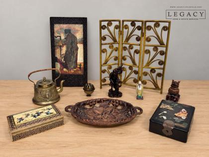 Decorative Collectibles Lot with Foo Dog