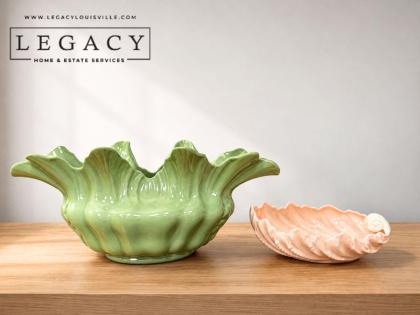 Lot of 2 Lenox Porcelain Shell Bowls