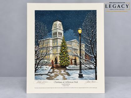 James Conner Signed Limited Edition Print Christmas at Jefferson Park