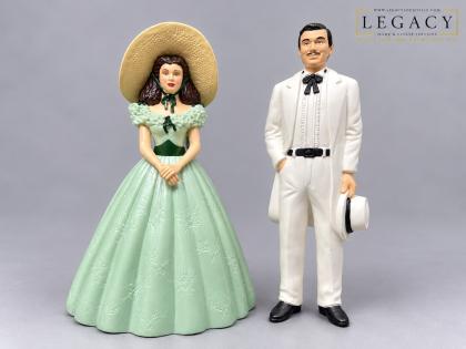 Gone With the Wind 1995 Scarlett & Rhett Figurine Set TEC & SMT Licensed